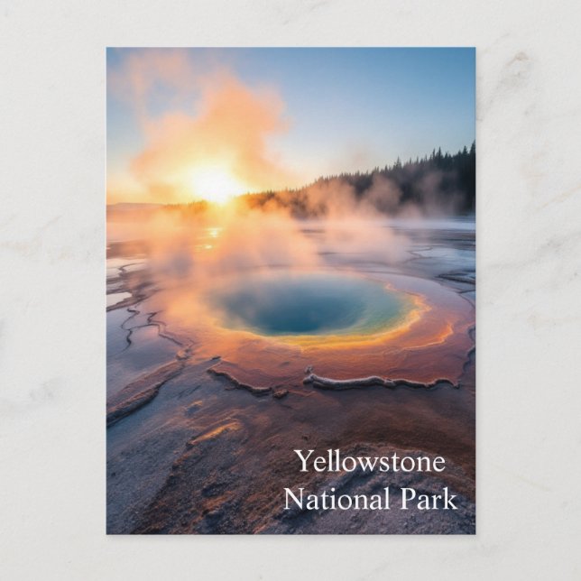 Cartão Postal Parque Nacional Yellowstone (Frente)