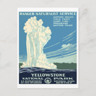 Cartão Postal Parque Nacional Yellowstone