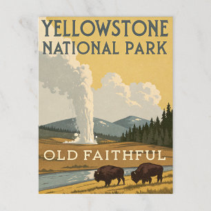 Cartão Postal Parque Nacional Yellowstone