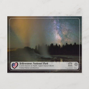 Cartão Postal Parque Nacional Yellowstone - Castle Geyser