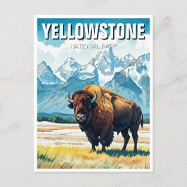 Cartão Postal Parque Nacional Yellowstone Souvenir