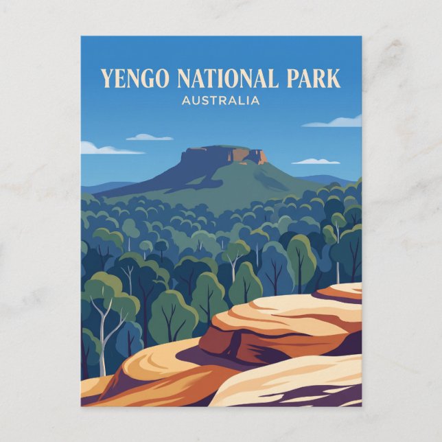 Cartão Postal Parque Nacional Yengo Austrália (Frente)