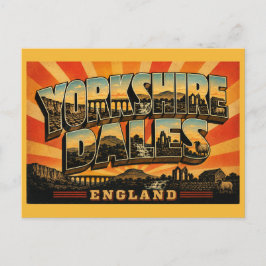 Cartão Postal Parque Nacional Yorkshire Dales Inglaterra Arte Vi