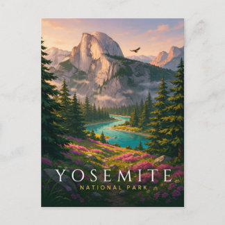 Cartão Postal Parque Nacional Yosemite Half Dome