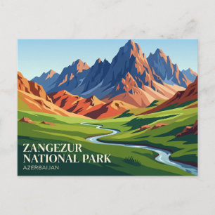 Cartão Postal Parque Nacional Zangezur Azerbaijão