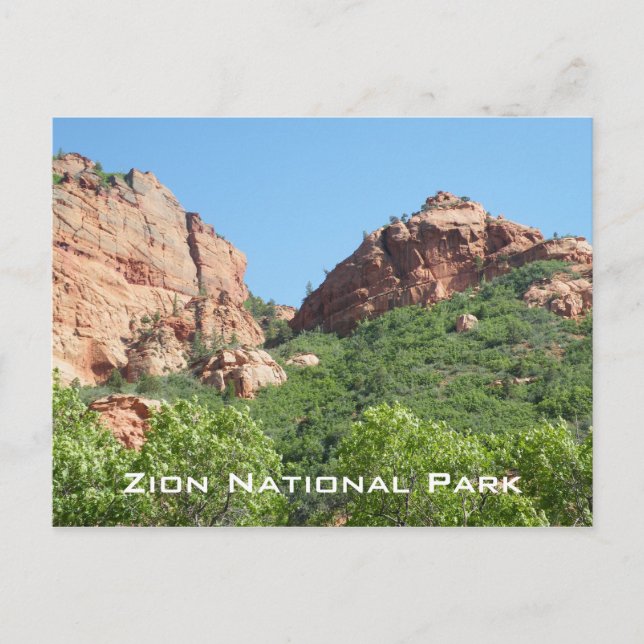 Cartão Postal Parque Nacional Zion (Frente)