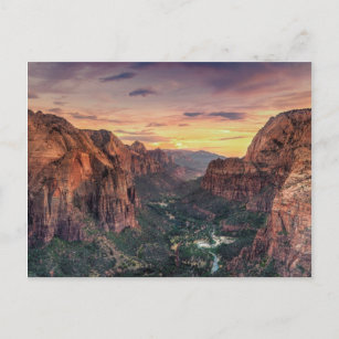 Cartão Postal Parque Nacional Zion Canyon