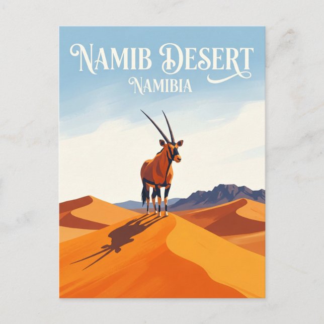 Cartão Postal Parque Namib-Naukluft Namíbia (Frente)
