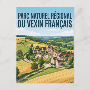 Cartão Postal Parque Natural Regional do Vexin Français França