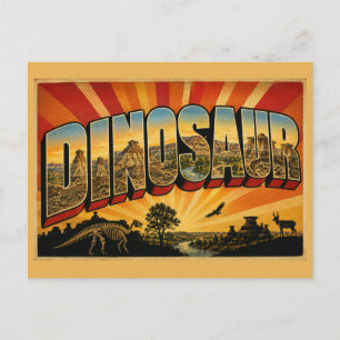 Cartão Postal Parque Provincial dos Dinossauros AB Terrenos Árid