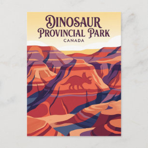 Cartão Postal Parque Provincial dos Dinossauros Canadá