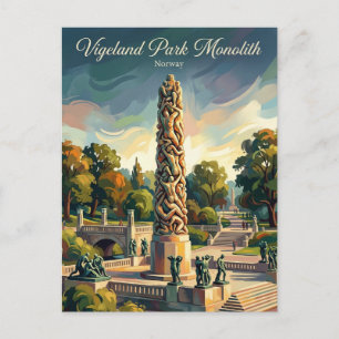 Cartão Postal Parque Vigeland Noruega