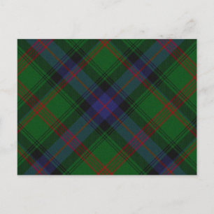 Cartão Postal Parque xadrez verde azul tartan