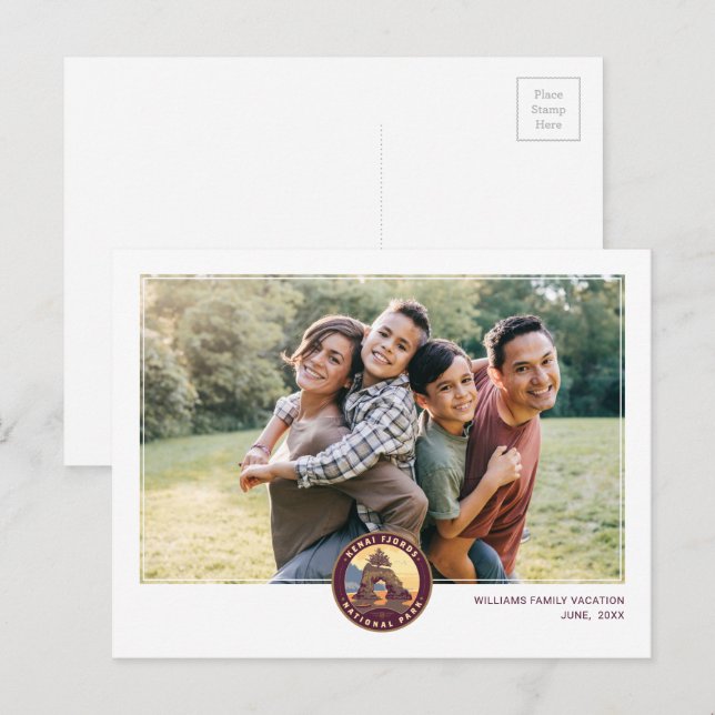 Cartão Postal Parques Nacionais dos Fiordes de Kenai (Frente/Verso)