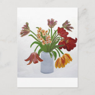 Cartão Postal Parrot Tulips: Susan Payne-Trutna