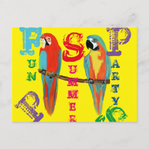CARTÃO POSTAL PARROTES