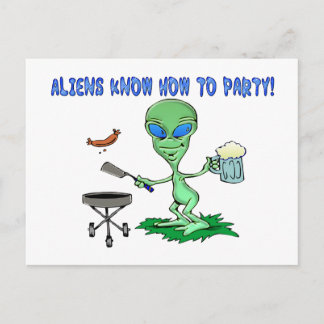 Cartão Postal Parte aliens