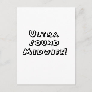 Cartão Postal parteira de ultrassom