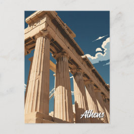 Cartão Postal Partenon de Atenas
