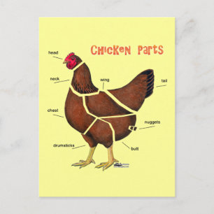 Cartão Postal Partes de Frango