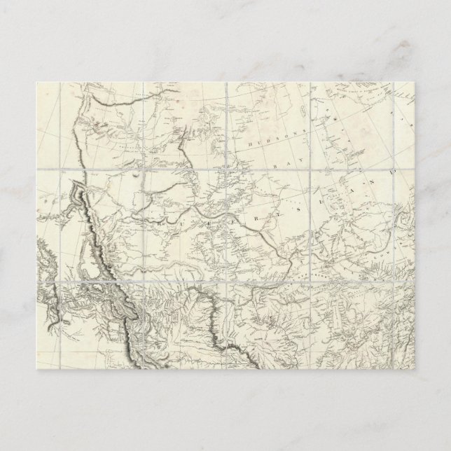 Cartão Postal Partes internas da América do Norte (Frente)