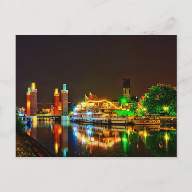 Cartão Postal Partida à noite (Frente)