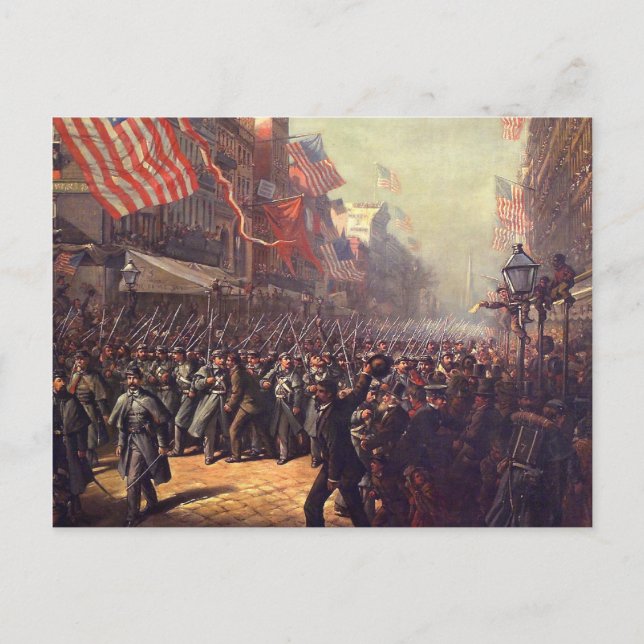 Cartão Postal Partida para a Guerra (Frente)