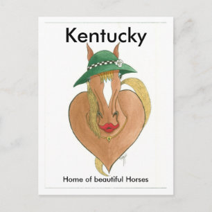 Cartão Postal partidário, Kentucky, Casa dos belos Cavalos