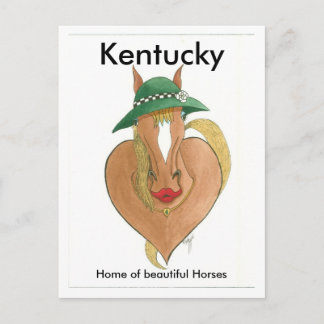 Cartão Postal partidário, Kentucky, Casa dos belos Cavalos