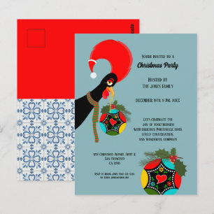 Cartão Postal Partido Bauble do Galo Português