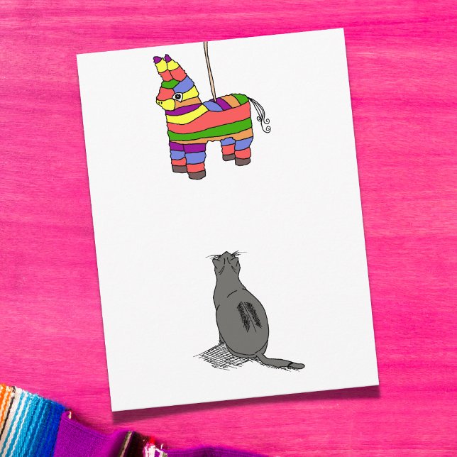 Cartão Postal Partido Cat e Piñata (Criador carregado)