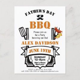 Cartão Postal Partido de CHURRASCO Laranja do Quintal de Foto do