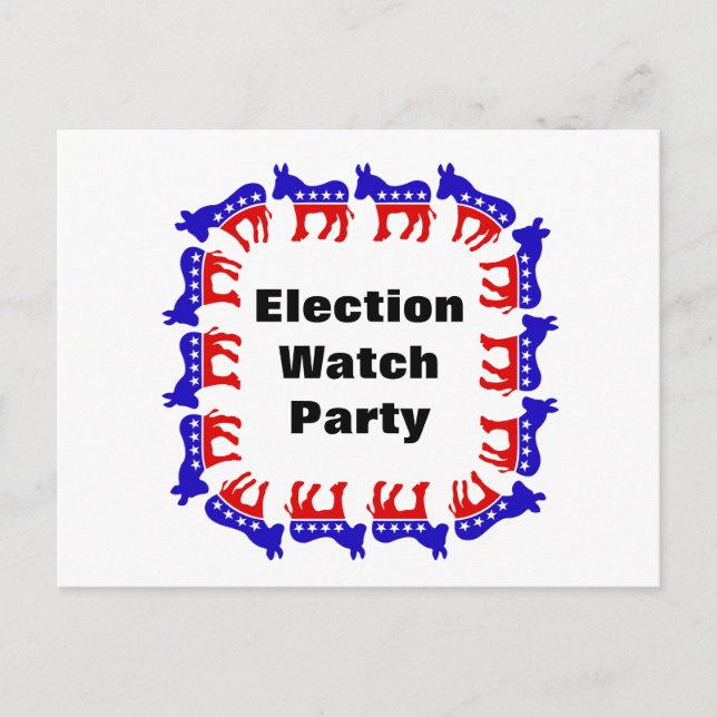 Cartão Postal Partido Democrata do Observatório Eleitoral (Frente)