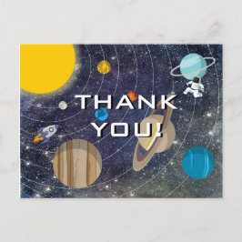 Cartão Postal Partido do Sistema Solar Obrigado