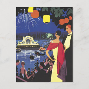 Cartão Postal Partido Gatsby do Ovo Ocidental