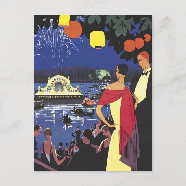 Cartão Postal Partido Gatsby do Ovo Ocidental (Frente)