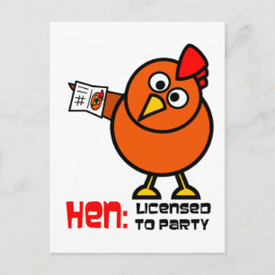 Cartão Postal Partido Hen White