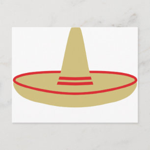 Cartão Postal partido mexico sombrero