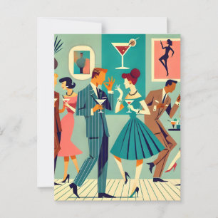 Cartão Postal Partido Moderno do meio século, A Dança Martini