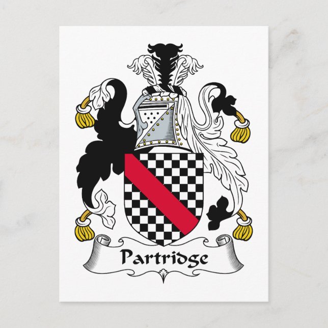 Cartão Postal Partridge Family Crest (Frente)