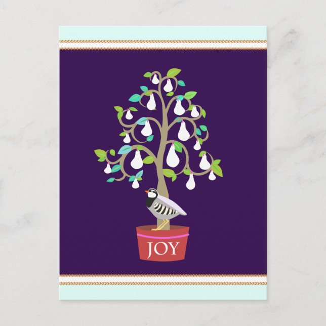 Cartão Postal Partridge in a Pear Tree Postcard (Frente)