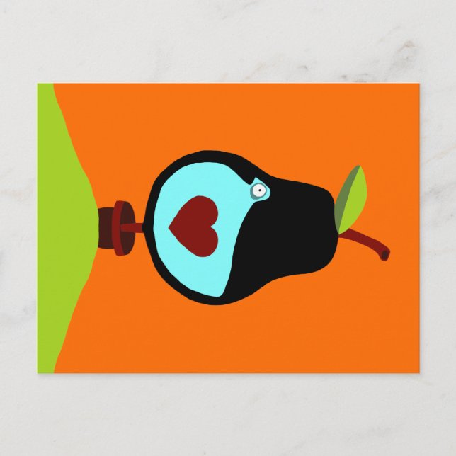 Cartão Postal Partucho em uma árvore de pera (Frente)