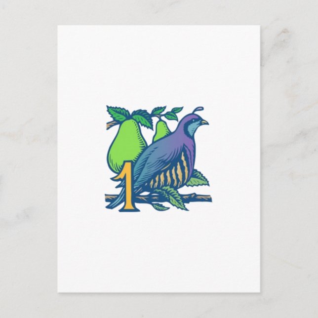 Cartão Postal Partucho em uma árvore de pera (Frente)