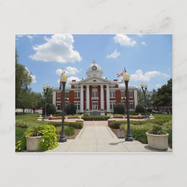 Cartão Postal Pasco County Court House Flórida (Frente)