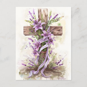 Cartão postal páscoa Cross