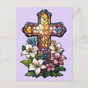 Cartão postal páscoa Cross