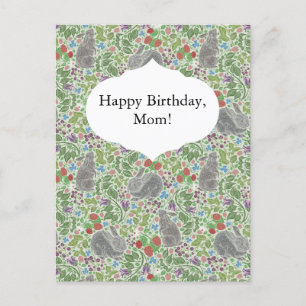 Cartão Postal Páscoa de Jardim de Berry, coelho coelho vitoriano