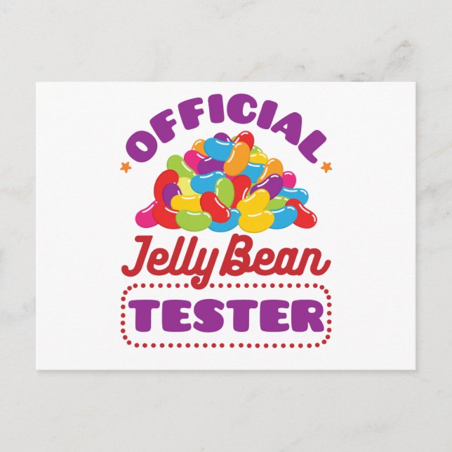 Cartão Postal Páscoa do Jelly Bean Tester Oficial (Frente)
