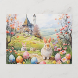 Cartão Postal Páscoa retrô