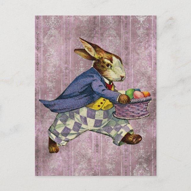 Cartão Postal Páscoa Vintage (Frente)